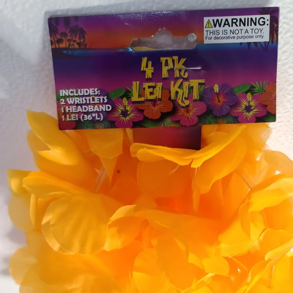 Luau Party Kit! Hula Skirts & Flower Necklaces!